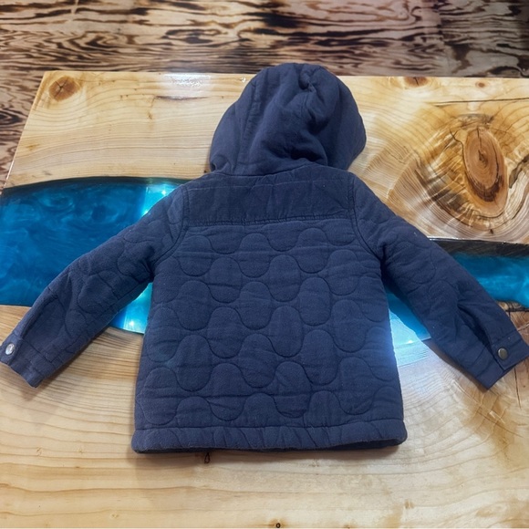 Tommy Bahama Blue/Grey Quilted Kids Puffer Jacket - Picture 3 of 4